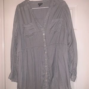 Torrid striped babydoll tunic